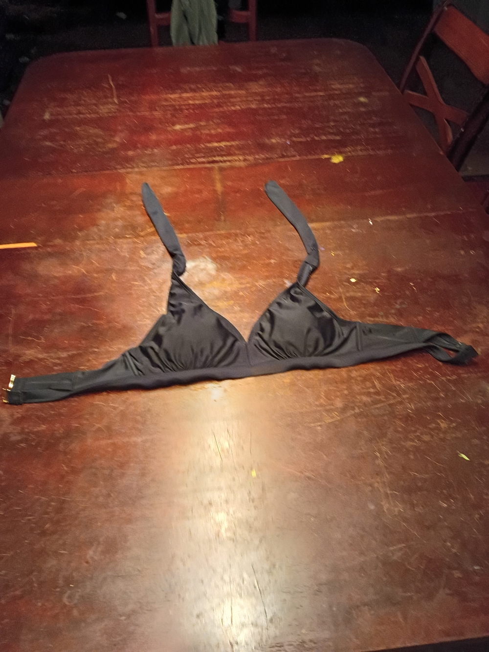 Swimsuits For All Black Triangle Swim Top